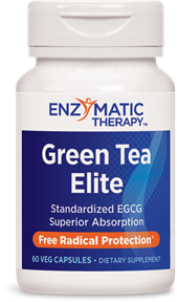 Elite Green Tea with EGCG is a decaffeinated green tea extract using the proprietary Phytosome process that promotes targeted delivery to cells. The result is increased antioxidant power and two times the absorbability..